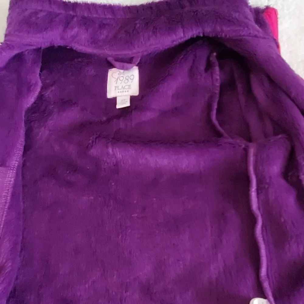 THE CHILDREN'S PLACE purple fleece jacket